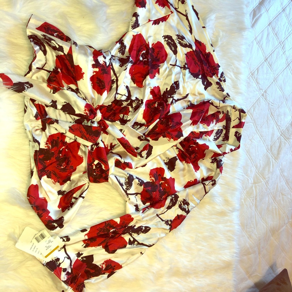 Cross body blouse